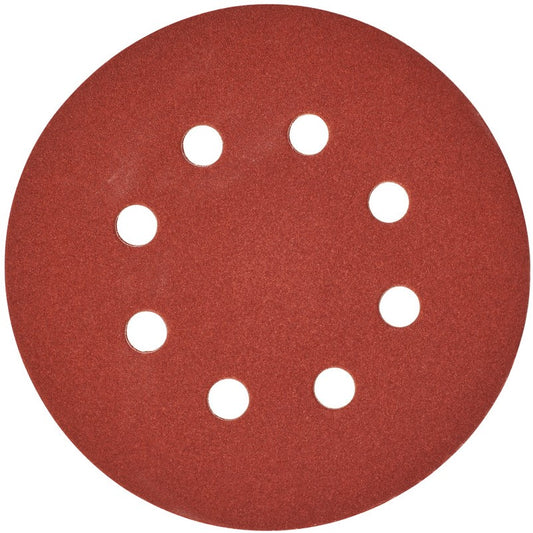 Milwaukee Schuurpapier voor excentrische schuurmachines Ø 125 mm - 8 gaten 125 mm H en L GR 180-25 st - 4932371399