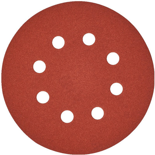 Milwaukee Schuurpapier voor excentrische schuurmachines Ø 125 mm - 8 gaten 125 mm H en L GR 180-5 stuks - 4932367744
