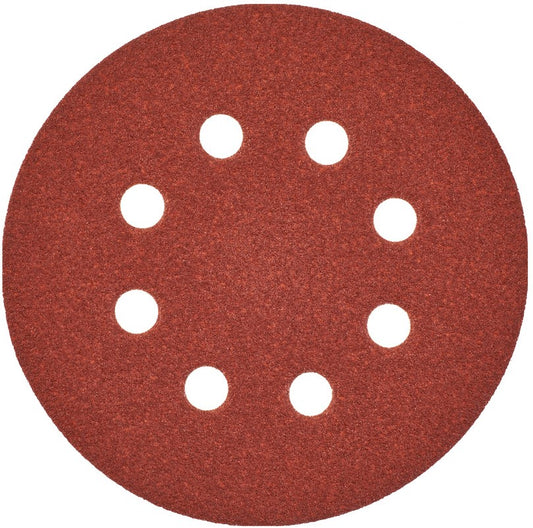 Milwaukee Schuurpapier voor excentrische schuurmachines Ø 125 mm - 8 gaten 125 mm H en L GR 80-5 stuks - 4932367742