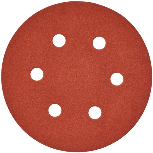 Milwaukee Schleifpapier für Exzenterschleifer Ø 150 mm - 6 Löcher 150 mm H und L GR 180-25 Stück - 4932371600