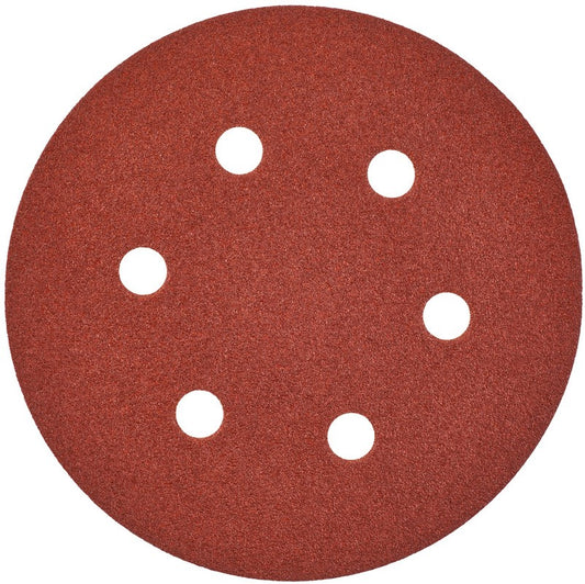 Milwaukee Schleifpapier für Exzenterschleifer Ø 150 mm - 6 Löcher 150 mm H und L GR 80 - 5 Stück - 4932371592