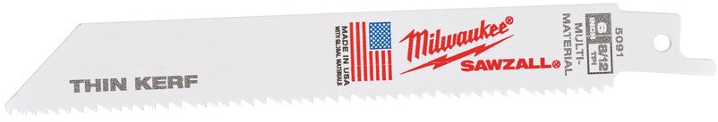 Milwaukee Universal reciprocating saw blades for wood / metal / plastic 150 x 12/08 Tpi - 50 pieces - 48016091