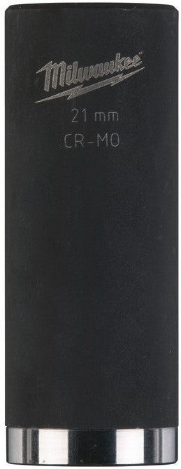 Milwaukee 1/2? SHOCKWAVE™ IMPACT DUTY impact doppen - lang 21 mm ½"" effect socket - 4932352856