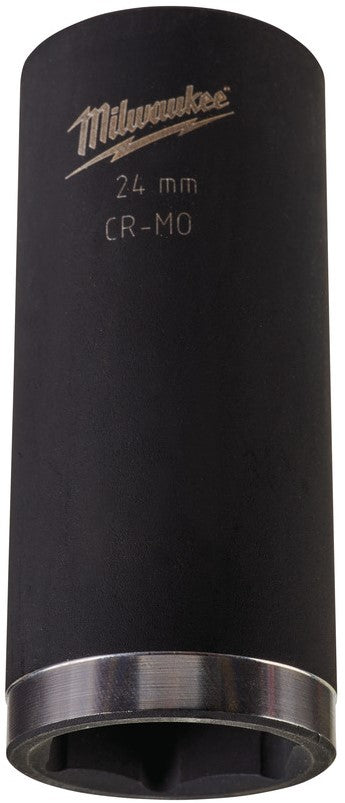 Milwaukee 1/2? SHOCKWAVE™ IMPACT DUTY impact doppen - lang 24 mm ½"" effect socket - 4932352857