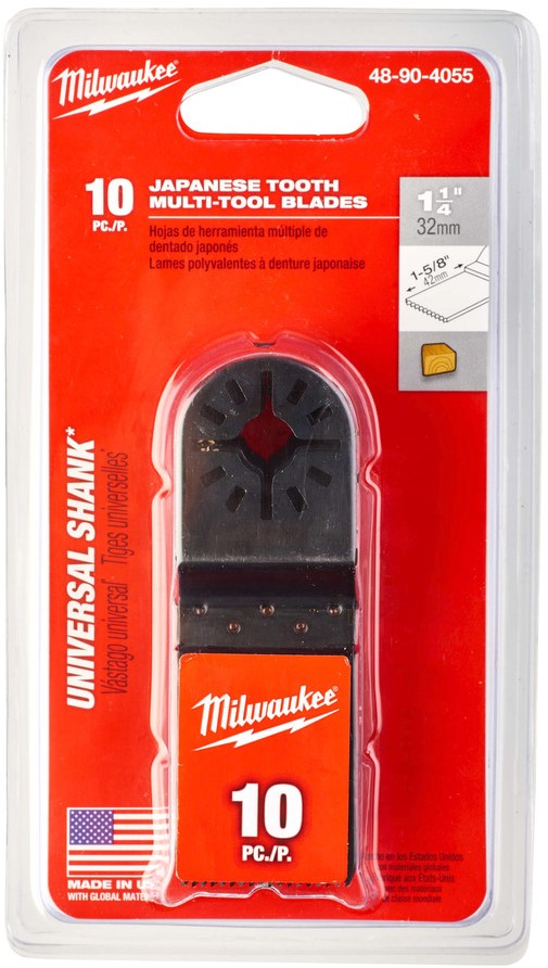 Milwaukee Multitool zaagbladen 32 mm Fast Cut Japanse Tooth Blade - 10 stuks - 48904055