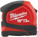 Milwaukee Rolmaat met LED-lampje 3m / 10ft Meetlint met LED-licht - 48226602