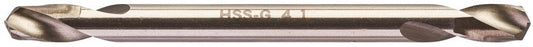 Milwaukee Metallbohrer HSS-geschliffen – beidseitiges Bohren 4,10 x 55 – 10 Stück – 4932352228