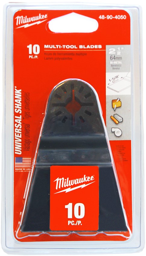 Milwaukee Multitool saw blades 64 mm Bi Metal Wide Blade - 10 pieces - 48904050