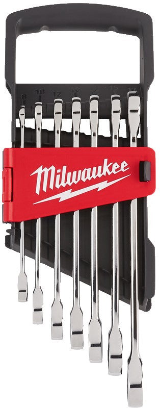 Milwaukee MAX BITE ™ ratelsleutelsets 7 pct Maxbite Ratchet Metric Combinatie Spanner Set - 1 st - 4932464993