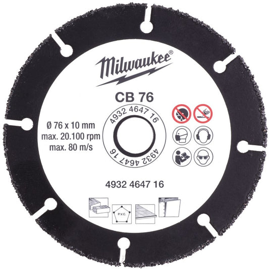 Milwaukee Hardmetalen mes 76 mm CB 76 mm - 1 st - 4932464716