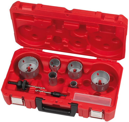 Milwaukee Bi-Metaal aannemers gatzaagset. Aannemer Gatzaag Set - 10pc - 4932464719