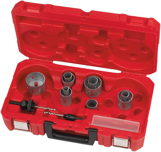 Milwaukee Bi-Metaal aannemers gatzaagset. Aannemer Gatzaag Set - 14PC - 4932464720