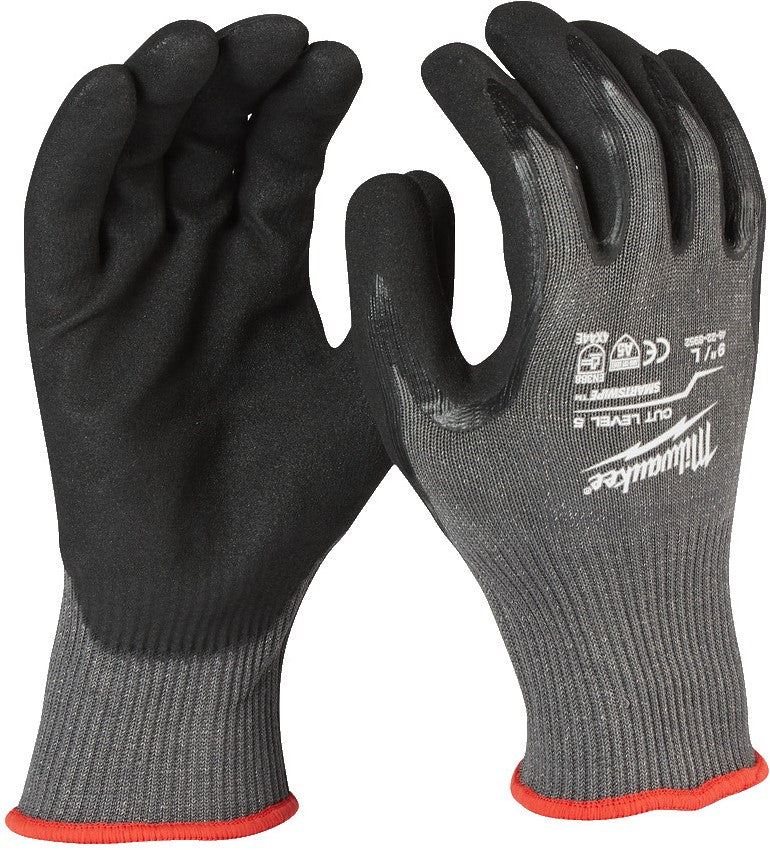 Milwaukee Cut Resistant Gloves Class 5 Cut Level 5 Gloves - XL / 10 - 1pc - 4932471426