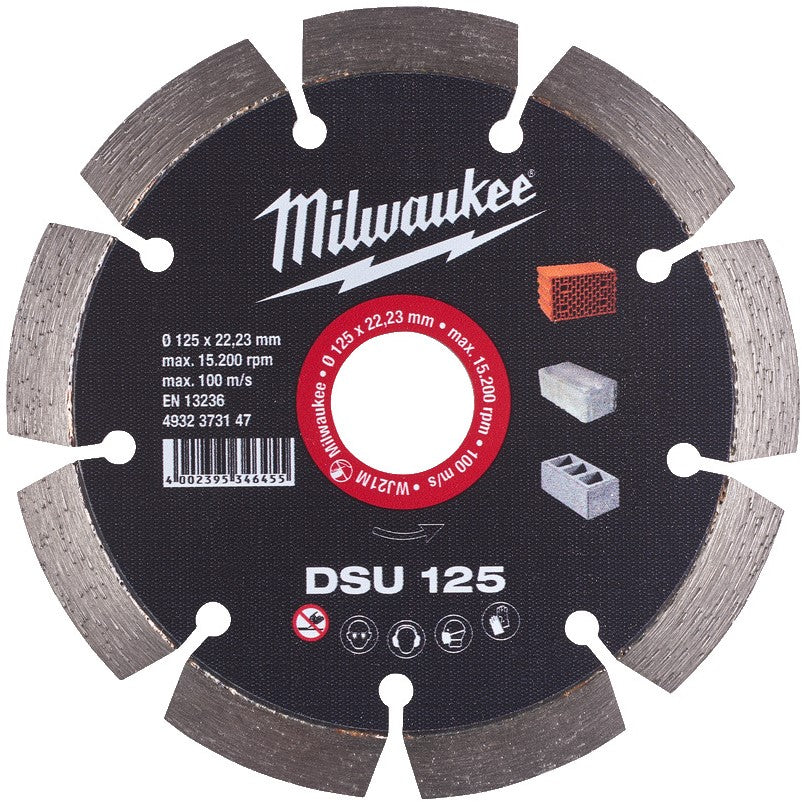 Milwaukee Diamantdoorslijpschijven DSU DSU 125 mm - 1 st - 4932373147