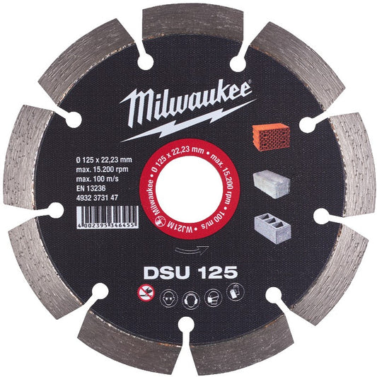 Milwaukee Diamantdoorslijpschijven DSU DSU 125 mm - 1 st - 4932373147