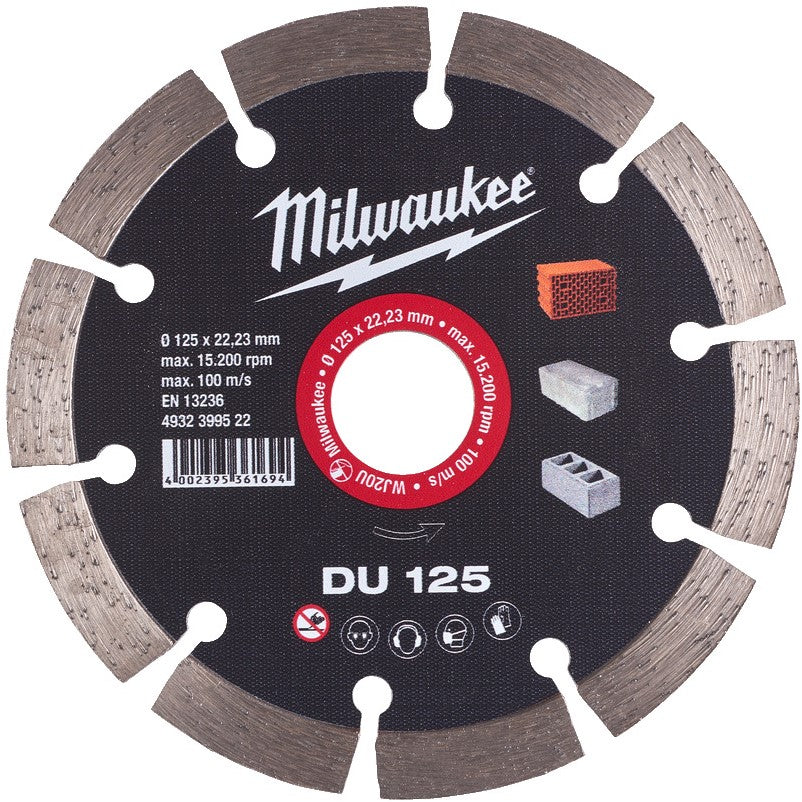 Milwaukee Diamantdoorslijpschijven DU DU 125 mm - 1 st - 4932399522