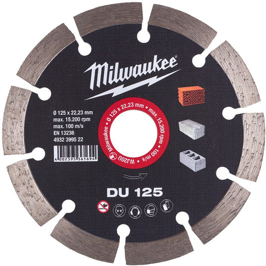 Milwaukee Diamantdoorslijpschijven DU DU 125 mm - 1 st - 4932399522