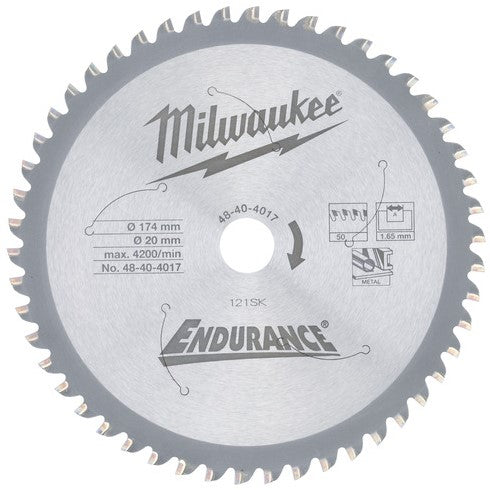 Milwaukee Cirkelzaagbladen voor metaal F 174 x 20 x 50 - 1 st - 48404017
