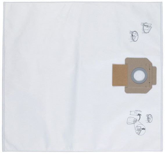 Milwaukee Filterzakken Fleece, 50 l - 5 stuks - 4932352308