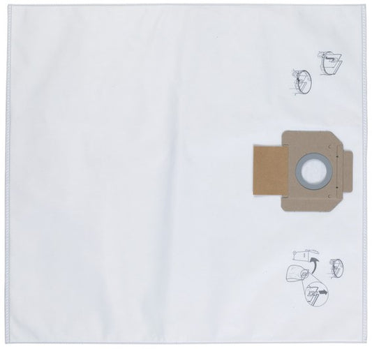 Milwaukee Filterzakken Fleece, 50 l - 5 stuks - 4932352308