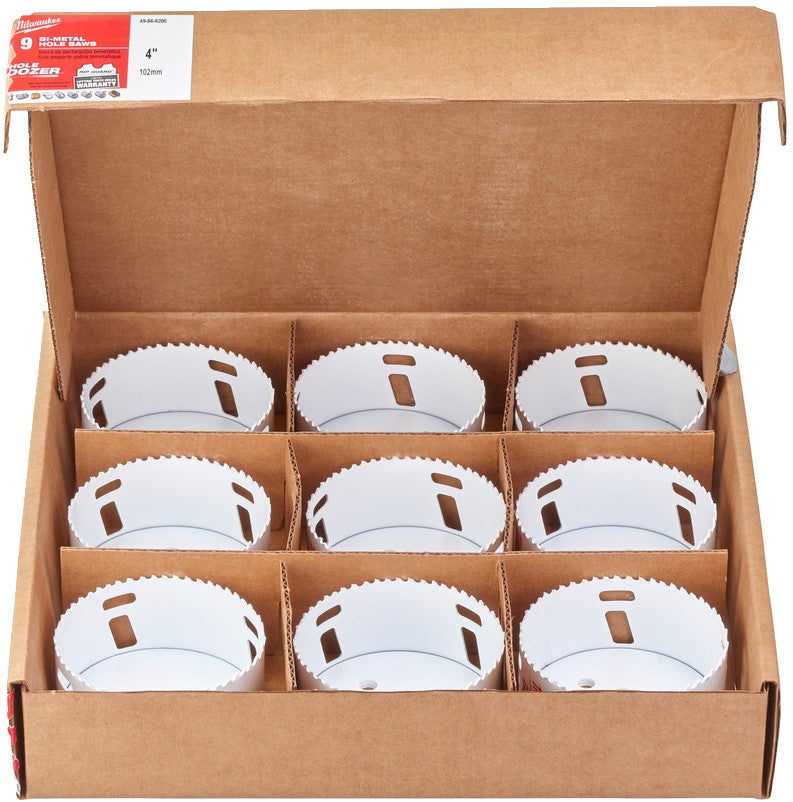 Milwaukee Hole Dozer™ gatzagen bulk packs Hole bulldozer Gatzaag - 102 mm - 9 stuks - 49565200