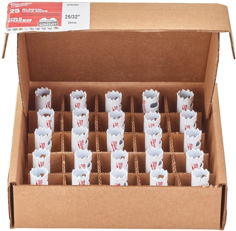 Milwaukee Hole Dozer™ Holesaws Bulk Packs Hole Dozer Holesaw - 20 mm - 25 Pieces - 49565091
