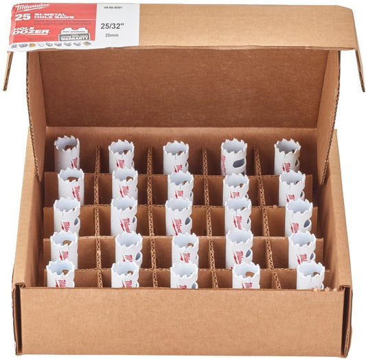 Milwaukee Hole Dozer™ gatzagen bulk packs Hole Dozer Gatzaag - 20 mm - 25 stuks - 49565091