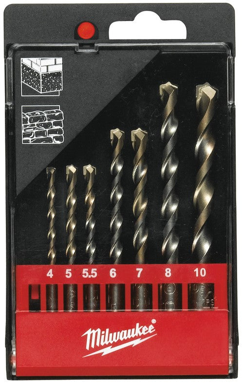 Milwaukee Super Betonbohrer - Rundschaft / DIN 8039 / Sets MARSSD Set - 7 Stück - 4932352337
