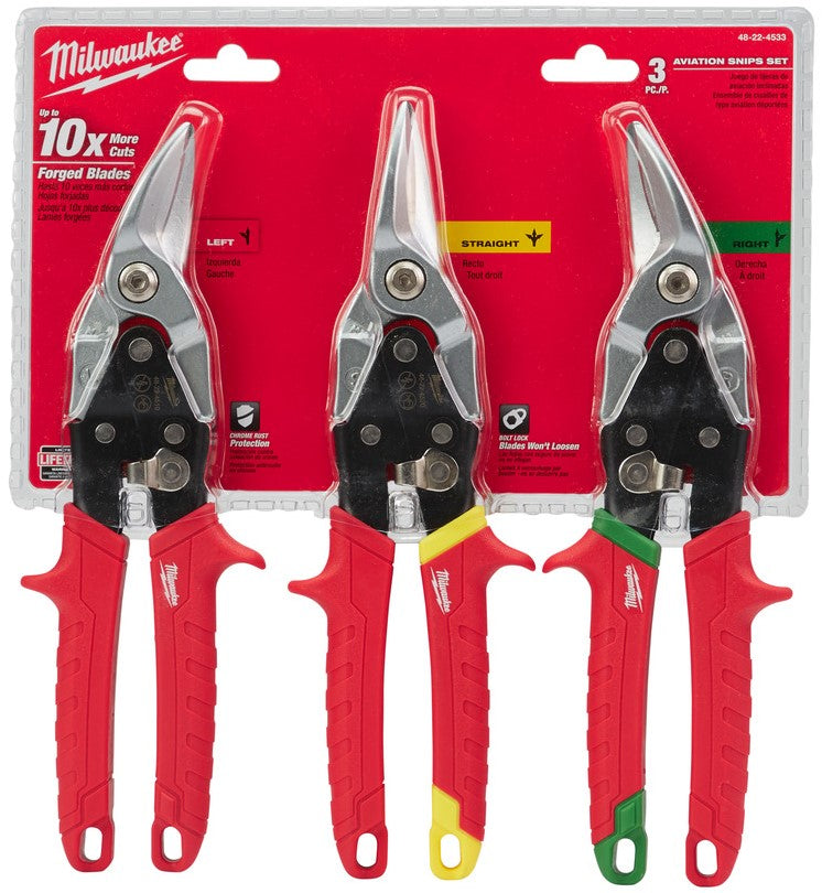 Milwaukee Metallscheren-Set – 3-teilig – 48224533