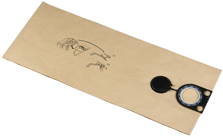 Milwaukee Filterzakken Papier, 50 l - 5 stuks - 4932373621