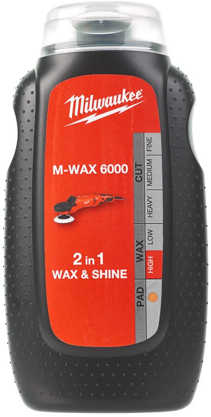 Milwaukee Accessoires polijstmachines met klittenbandhechting ø 125 mm Poetsmiddel M-Wax 6000 (250 ml) - 4932430476