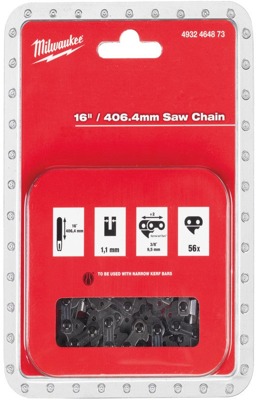 Milwaukee 40 cm kettingzaag Saw Chain 3/8"" x 406,4 x 1,1 - 4932464873
