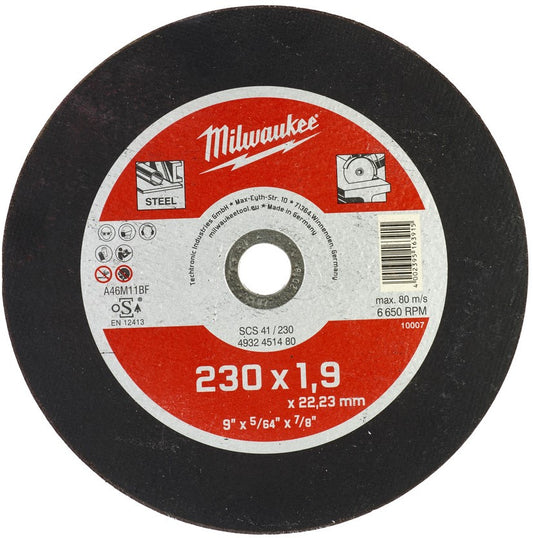 Milwaukee Dunne metaal snijschijf, contractor series SCS 41/230 x 1,9 x 22 mm opdrachtnemer series - 25 stuks - 4932451480