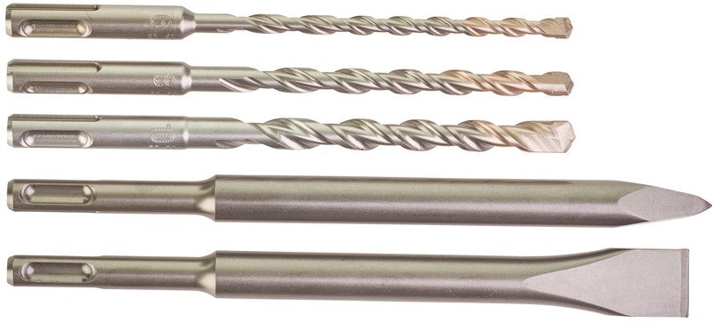 Milwaukee Set SDS-plus hammer drills - 2-edged cutting / cassettes SDS-Plus Drill / Chisel set - 4932430002