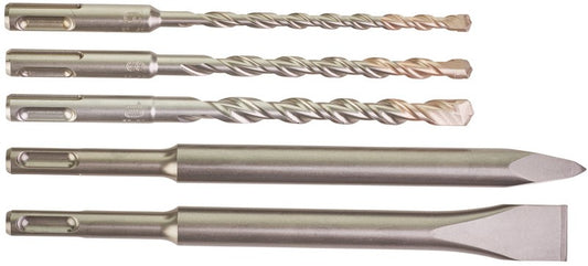 Milwaukee Set SDS-plus hammer drills - 2-edged cutting / cassettes SDS-Plus Drill / Chisel set - 4932430002
