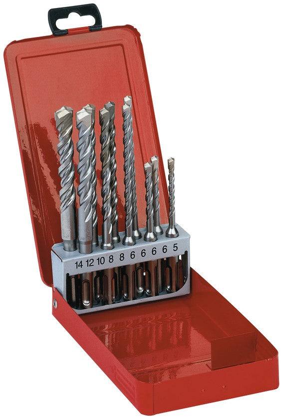 Milwaukee Set SDS-plus Hammerbohrer - Schneiden 2 Seiten / Kassetten SDS-Plus M2 Set - 10 Stück - 4932352340