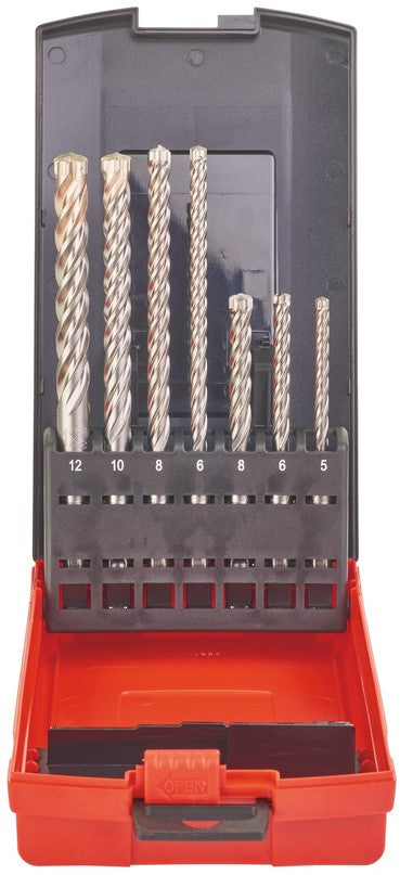 Milwaukee SDS-plus MX4 hamerboren - 4-kanten snijdend / cassettes SDS-Plus MX4 Set - 7 stuks - 4932451464