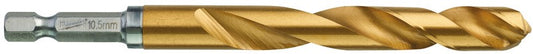 Milwaukee Metallbohrer Shockwave HSS-G Tin Red Hex Shockwave HSS-G TiN Red Hex 10,5 mm – 1 Stück – 48894724