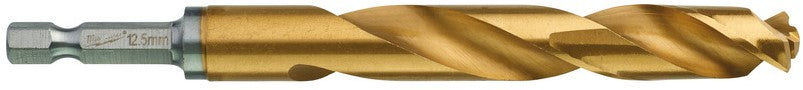 Milwaukee Metal Drill Bit Shockwave HSS-G Tin Red Hex Shockwave HSS-G TiN Red Hex 12.5 mm - 1 pc - 48894728