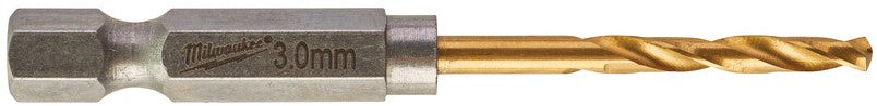 Milwaukee Metal Drill Bit Shockwave HSS-G Tin Red Hex Shockwave HSS-G TiN Red Hex 3 mm - 2 pieces - 48894763