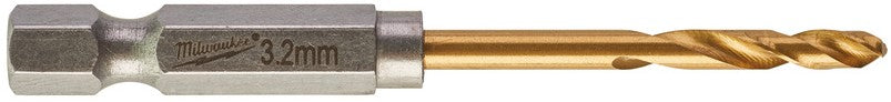 Milwaukee Metal Drill Bit Shockwave HSS-G Tin Red Hex Shockwave HSS-G TiN Red Hex 3.2 mm - 2 pieces - 48894706