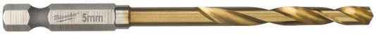 Milwaukee Metallbohrer Shockwave HSS-G Tin Red Hex Shockwave HSS-G TiN Red Hex 5 mm – 1 Stück – 48894712