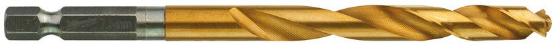 Milwaukee Metal Drill Bit Shockwave HSS-G Tin Red Hex Shockwave HSS-G TiN Red Hex 7.5 mm - 1 pc - 48894718