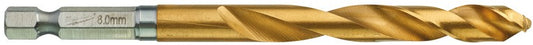 Milwaukee Metallbohrer Shockwave HSS-G Tin Red Hex Shockwave HSS-G TiN Red Hex 8 mm – 1 Stück – 48894719