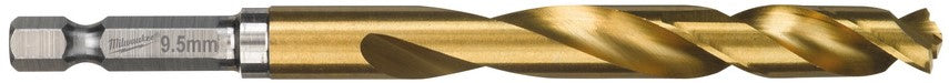 Milwaukee Metal Drill Bit Shockwave HSS-G Tin Red Hex Shockwave HSS-G TiN Red Hex 9.5 mm - 1 pc - 48894722
