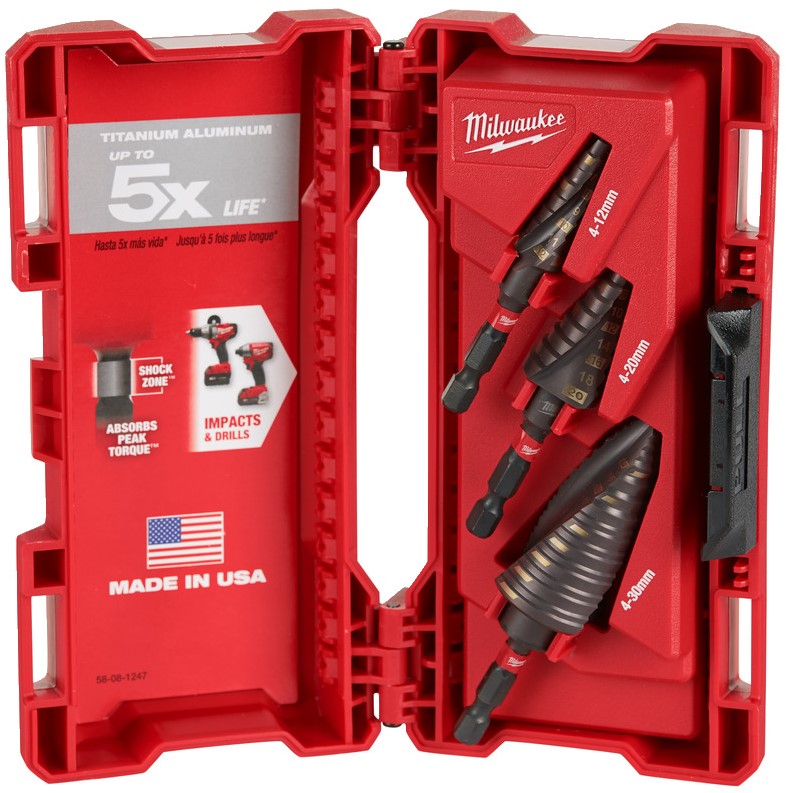Milwaukee SHOCKWAVE™ Impact Step Drill Set (3pc) - 48899266