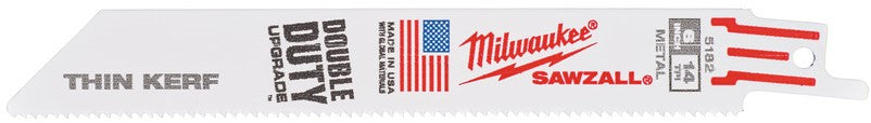 Milwaukee THIN KERF saber saw blades for metal SM 150 x 14 Tpi - 50 pieces - 48016182