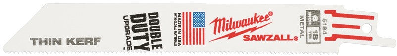 Milwaukee THIN KERF Säbelsägeblätter für Metall SM 150 x 18 Tpi – 50 Stück – 48016184
