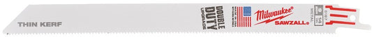 Milwaukee THIN KERF Säbelsägeblätter für Metall SM 230 x 14 Tpi – 50 Stück – 48016187
