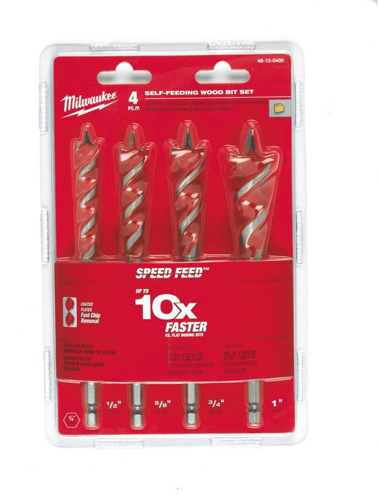 Milwaukee Speed Feed™ Holzbohrer / Sets SPFD Set - 4 Stück - 48130400